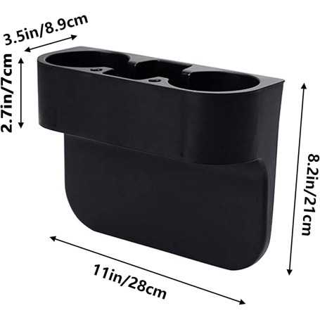 Universal Car Cup Holder – Dual Multi-Functional Drink and Accessory Holder