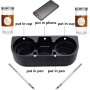 Universal Car Cup Holder – Dual Multi-Functional Drink and Accessory Holder