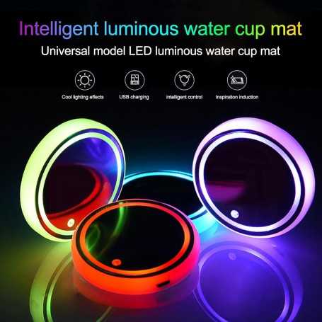 ✨ LED Cup Holder – 7-Color Illuminated Car Coaster (USB Rechargeable)