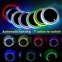 ✨ Porte-Gobelet LED Lumineux – Dessous de Verre LED 7 Couleurs pour Voiture (USB Rechargeable)