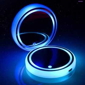 ✨ LED Cup Holder – 7-Color Illuminated Car Coaster (USB Rechargeable)