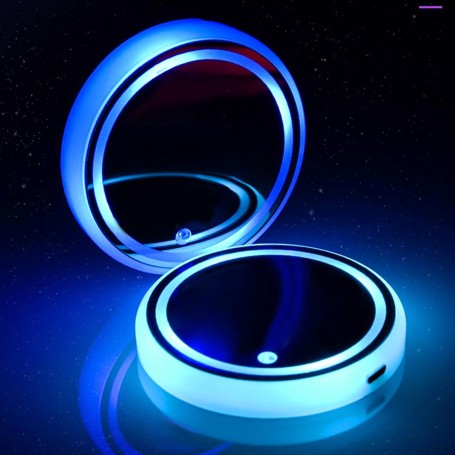 ✨ LED Cup Holder – 7-Color Illuminated Car Coaster (USB Rechargeable)