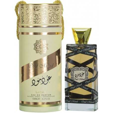 Oud Mood 100 ml par Lattafa Parfum boisé musqué ambré aux notes florales.