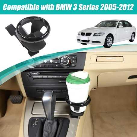Car Cup Holder for BMW 3 Series E90-E93 (2005-2012) – Black, Carbon Steel, ABS Plastic, EVA