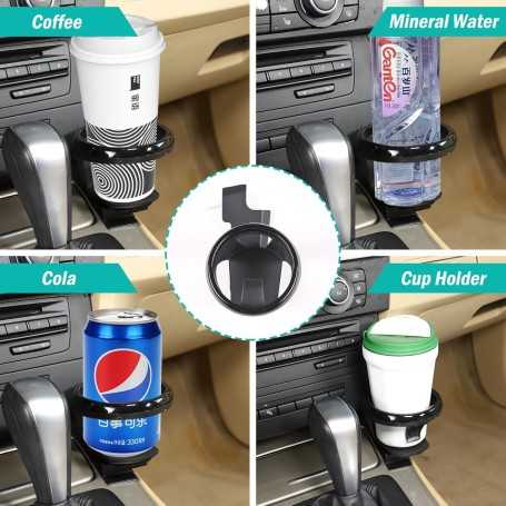 Car Cup Holder for BMW 3 Series E90-E93 (2005-2012) – Black, Carbon Steel, ABS Plastic, EVA