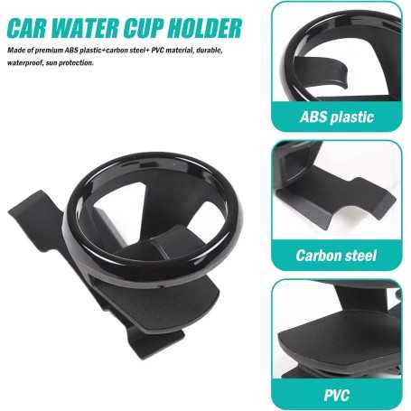 Car Cup Holder for BMW 3 Series E90-E93 (2005-2012) – Black, Carbon Steel, ABS Plastic, EVA