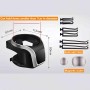 Porte-gobelet de Voiture Universel Réglable – Support Amovible pour Boissons et Téléphone (Argent)
