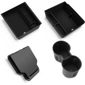 LANTU Lot de 4 Accessoires pour Console Centrale Tesla Model Y 2025 Juniper