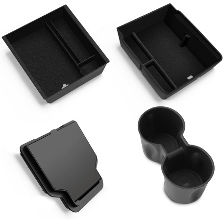 LANTU Lot de 4 Accessoires pour Console Centrale Tesla Model Y 2025 Juniper