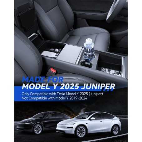 LANTU Lot de 4 Accessoires pour Console Centrale Tesla Model Y 2025 Juniper