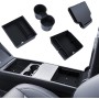 LANTU Lot de 4 Accessoires pour Console Centrale Tesla Model Y 2025 Juniper