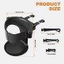Porte-gobelet de Voiture 2PCS – Support Réglable pour Grille d’Aération, Camions et Camping-Cars (Noir)