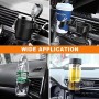Porte-gobelet de Voiture 2PCS – Support Réglable pour Grille d’Aération, Camions et Camping-Cars (Noir)