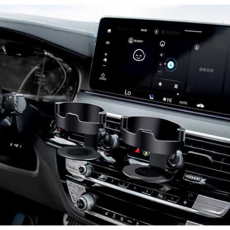 Porte-Gobelet Voiture 2PCS – Universel, Ventilation Réglable, Support de Bouteille pour Auto