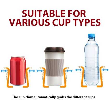 Set of 2 Universal Car Cup Holders – Adhesive Bottle & Cup Holders for Vehicle Interiors