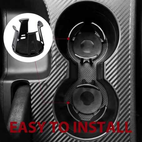 Set of 2 Universal Car Cup Holders – Adhesive Bottle & Cup Holders for Vehicle Interiors