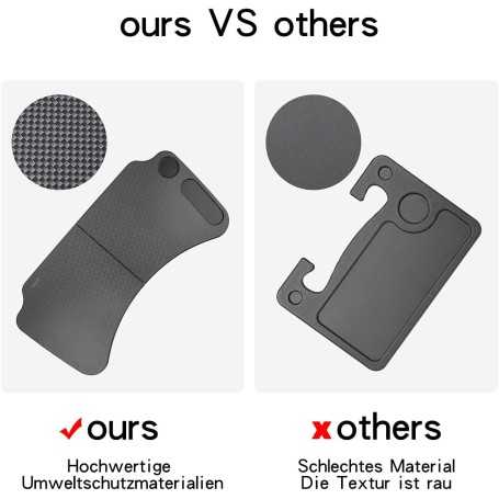 BMZX Bureau à Volant pour Tesla Model 3 / Model Y – Table de Voiture Portable avec Porte-Boisson