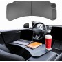 BMZX Bureau à Volant pour Tesla Model 3 / Model Y – Table de Voiture Portable avec Porte-Boisson