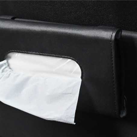 Porte-Mouchoirs pour Voiture – Boîte à Mouchoirs en Cuir PU pour Pare-Soleil ou Siège Arrière