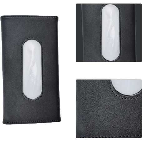 Porte-Mouchoirs pour Voiture – Boîte à Mouchoirs en Cuir PU pour Pare-Soleil ou Siège Arrière