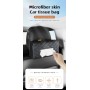 Universal Car Tissue Box – PU Leather Case with Elastic Strap for Sun Visor, Headrest, or Armrest