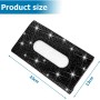 JNNJ Sun Visor Car Tissue Box – Bling Bling Car Tissue Holder with Sparkling Crystals