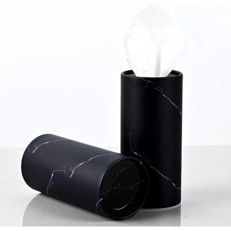 Set of 6 Round Car Tissue Boxes – Cylindrical 14.5 × 6.8 cm – Compact and Practical Car Tissue Holder