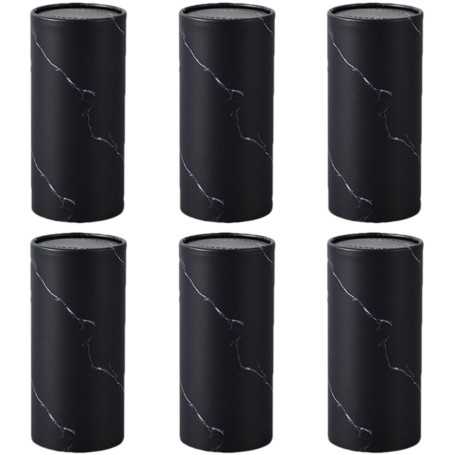 Set of 6 Round Car Tissue Boxes – Cylindrical 14.5 × 6.8 cm – Compact and Practical Car Tissue Holder