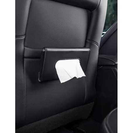 FGXY Boîte à Mouchoirs pour Pare-Soleil de Voiture – Porte-Mouchoirs en Cuir PU pour Siège Arrière