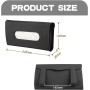 JNNJ Boîte à Mouchoirs pour JNNJ Car Tissue Box – Rectangular PU Leather Tissue Dispenser for Sun Visor, Doors, and Rear Seats