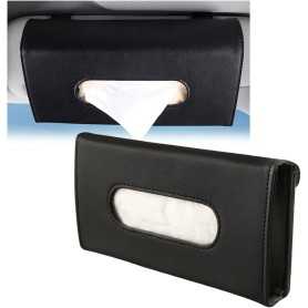 JNNJ Boîte à Mouchoirs pour JNNJ Car Tissue Box – Rectangular PU Leather Tissue Dispenser for Sun Visor, Doors, and Rear Seats