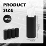 Set of 4 Retractable Cylindrical Car Tissue Holders – Rechargeable with 30 Tissues per Box