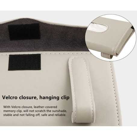 Qirc PU Leather Car Tissue Box – Sun Visor, Rear Seat, and Sunroof