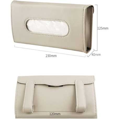 Boîte à Mouchoirs en Cuir pour Voiture