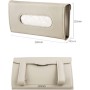 Qirc PU Leather Car Tissue Box – Sun Visor, Rear Seat, and Sunroof