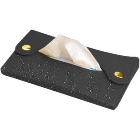 Travel Tissue Pouch in PU Leather – Multifunctional Storage Box for Car, Truck, Home, Bathroom, and Desk