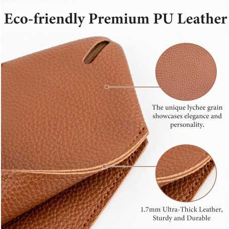 Square Camel PU Leather Tissue Box Cover – For Car and Home Use