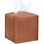 Square Camel PU Leather Tissue Box Cover – For Car and Home Use