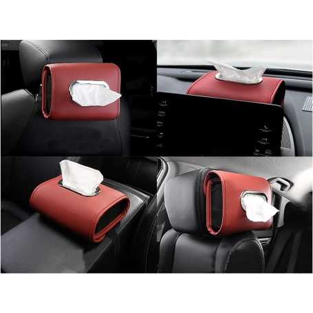Porte-mouchoirs et porte-serviettes en cuir synthétique pour voiture – Accessoire universel pour voiture