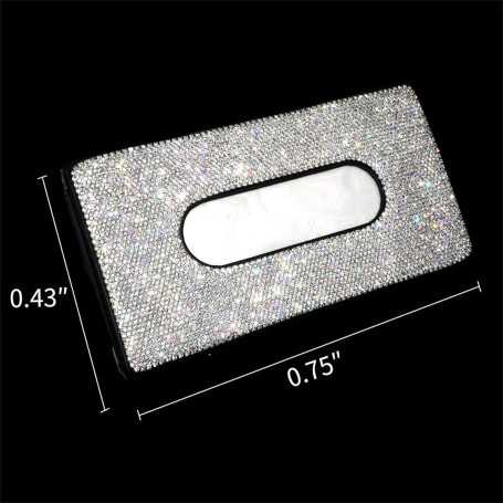 Fashion Crystal Car Tissue Box