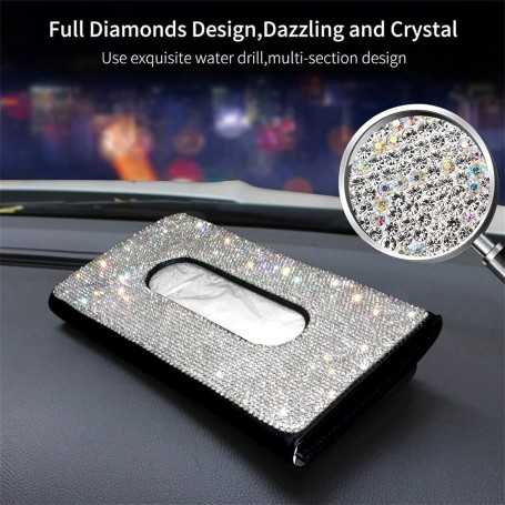 Fashion Crystal Car Tissue Box