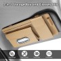 Car Sun Visor Organizer with 6 Zip Pockets