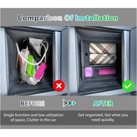 [Lot de 4] GAFAT Organisateurs de Console Centrale pour Tesla Model Y Juniper 2025–2027