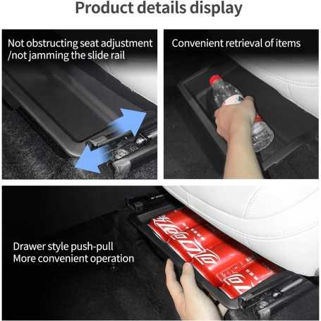 Set of 2 Hidden Under-Seat Storage Boxes for Xpeng G6 2023–2024
