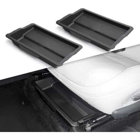 Lot de 2 Boîtes de Rangement Cachées Sous Siège Avant – Compatible Xpeng G6 2023–2024