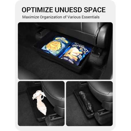 BASENOR – Set of 2 Under-Seat Storage Boxes for Tesla Model Y (Gen 2, 2021–2024)