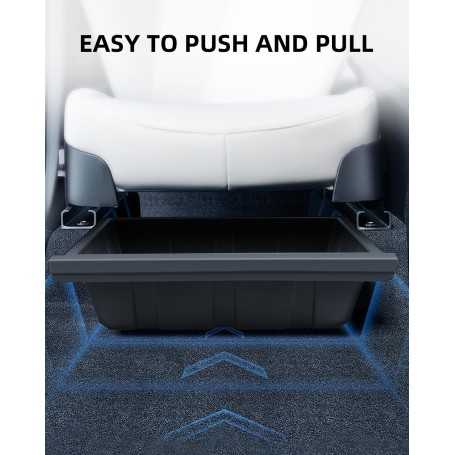 2-Piece Under-Seat Storage Boxes for Tesla Model Y 2023-2025