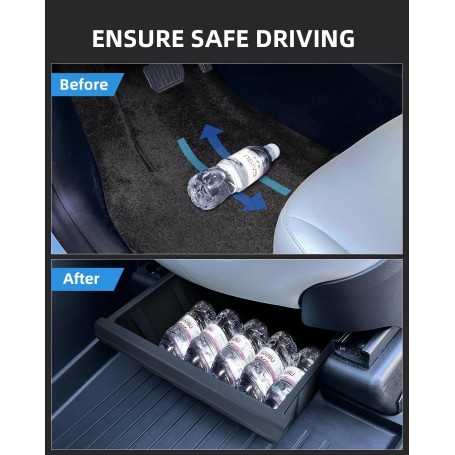 2-Piece Under-Seat Storage Boxes for Tesla Model Y 2023-2025