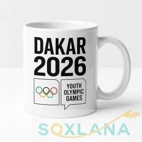 ☕ Mug Céramique Dakar 2026 – Édition Officielle Jeux Olympiques de la Jeunesse