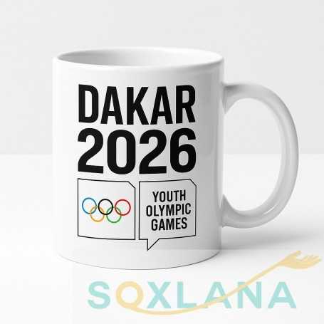 ☕ Mug Céramique Dakar 2026 – Édition Officielle Jeux Olympiques de la Jeunesse